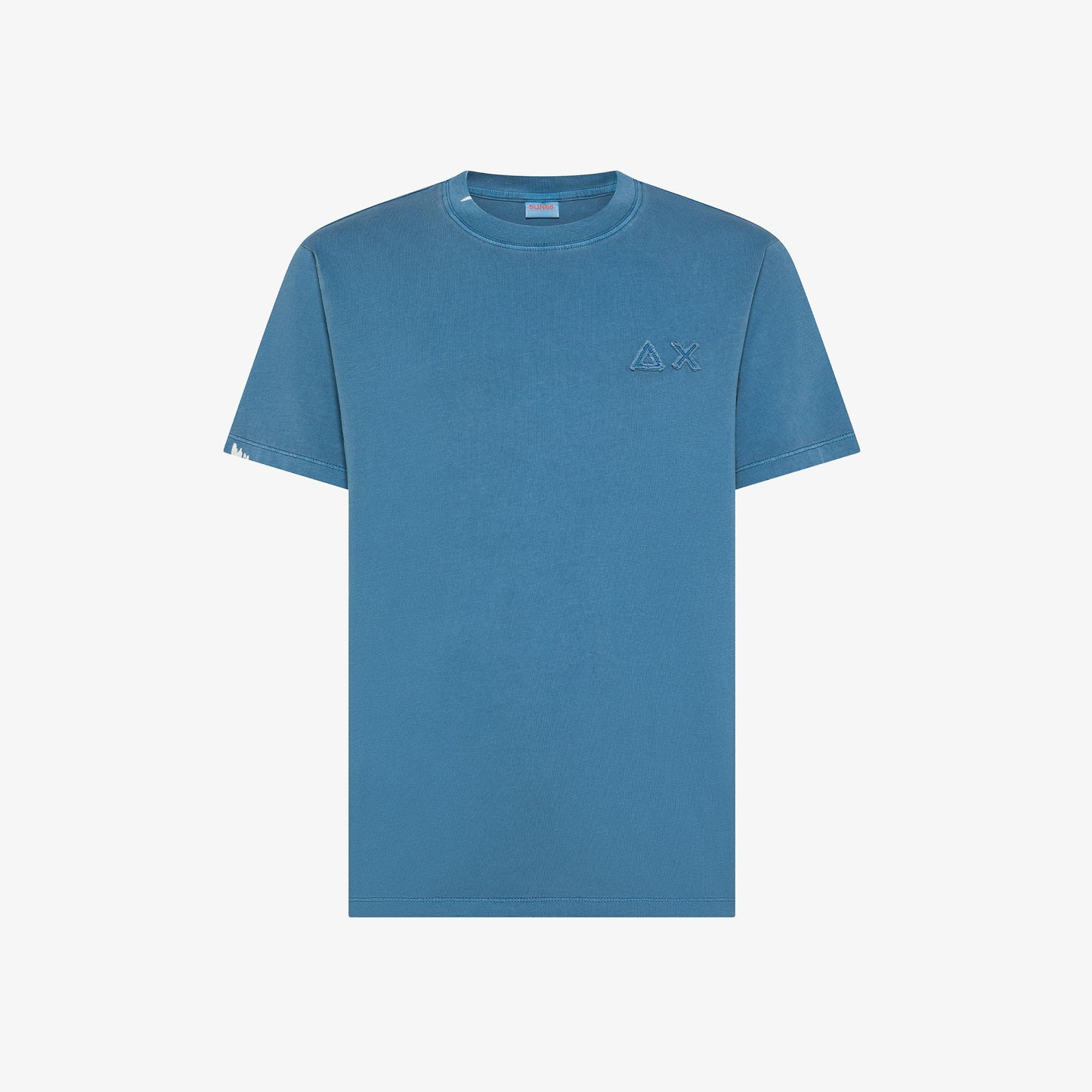 T-shirt in Cotone Blu Vintage