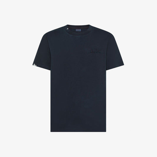 T-shirt in Cotone Blu Navy Vintage