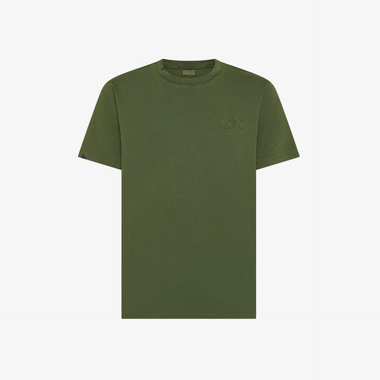 T-shirt in Cotone Verde Vintage