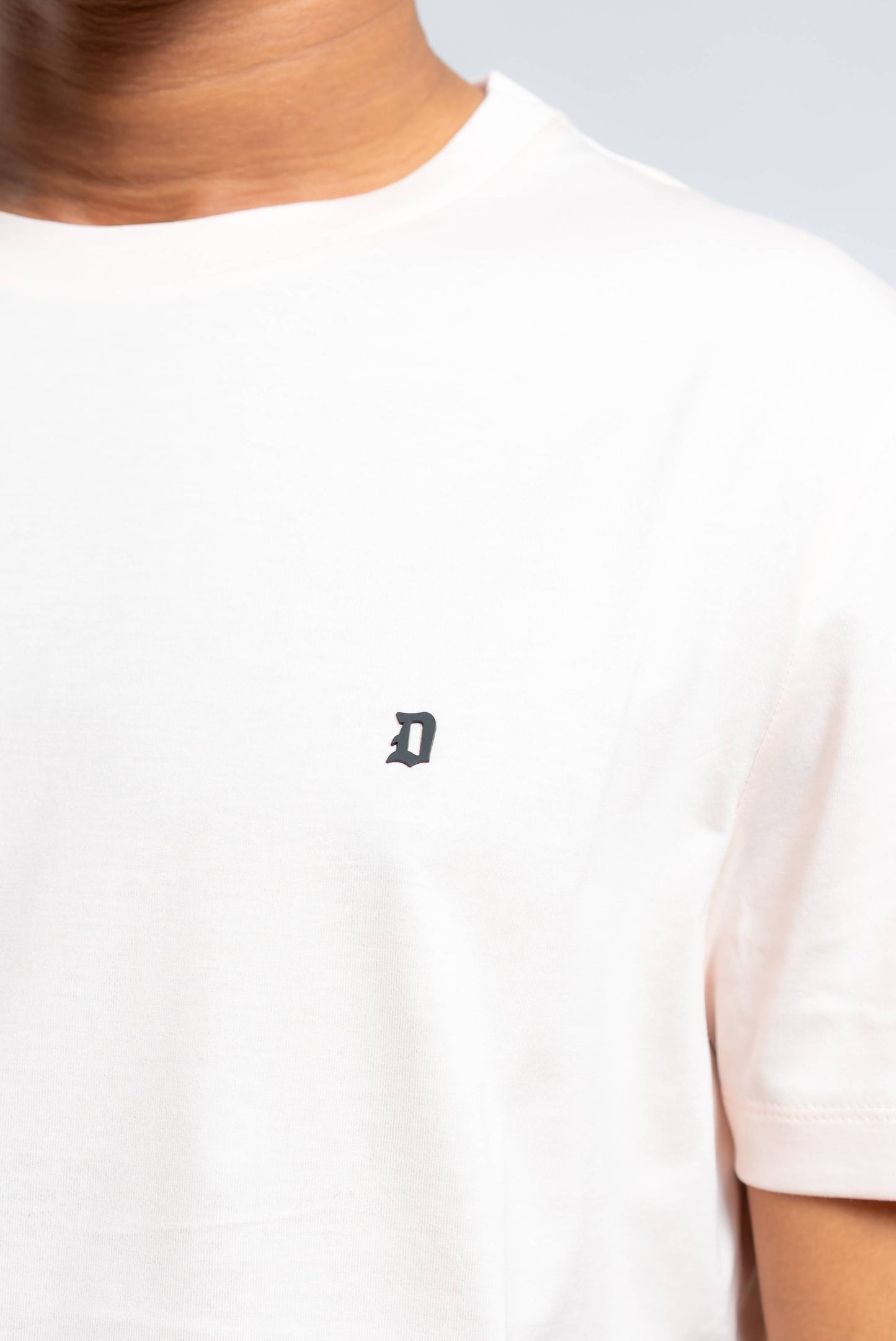 T-shirt Basic in Cotone Rosa con Logo