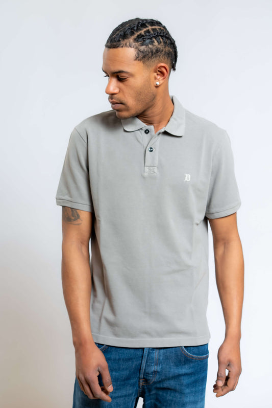 Polo in Piquet Beige con Logo