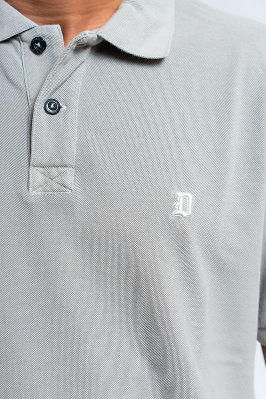 Polo in Piquet Beige con Logo