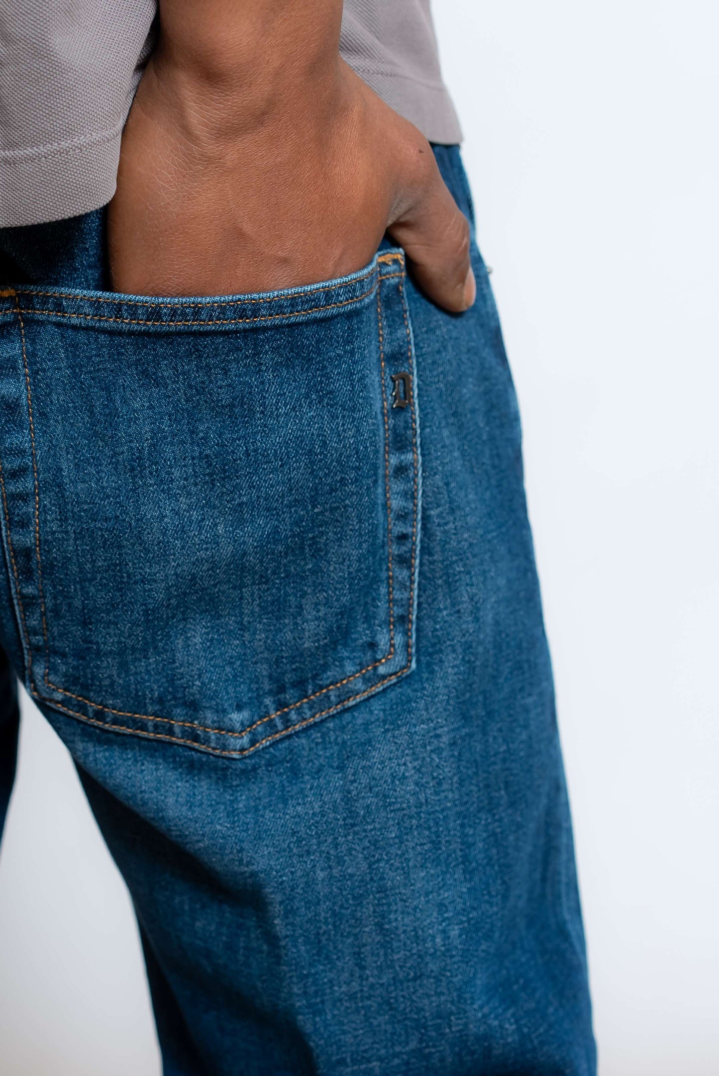 Jeans Icon Regular Fit in Denim Blu