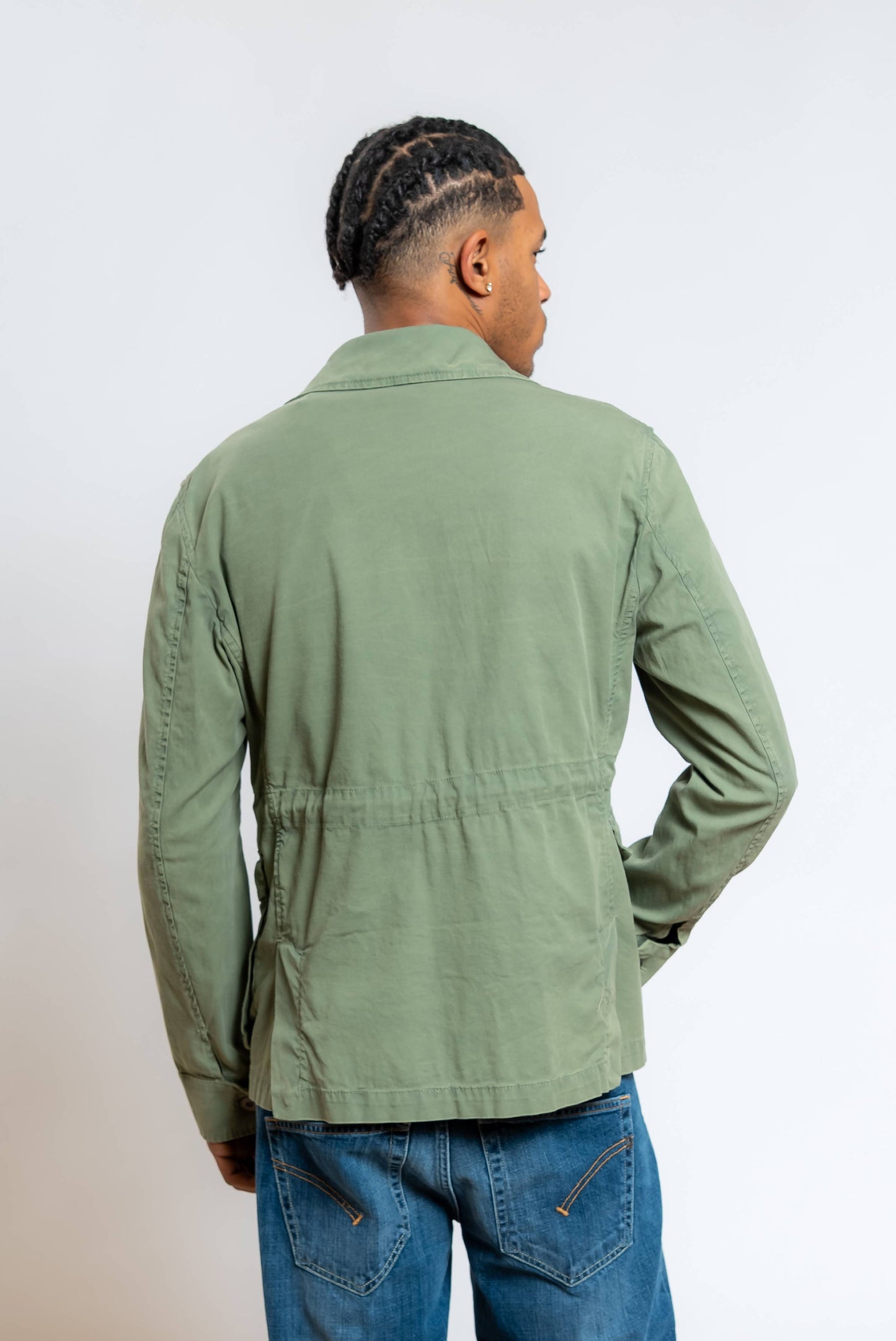 Giacca Camicia Powe in Cotone Verde