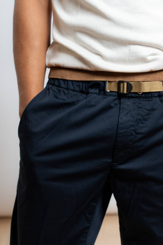 Pantalone Greg in Cotone Pima Blu