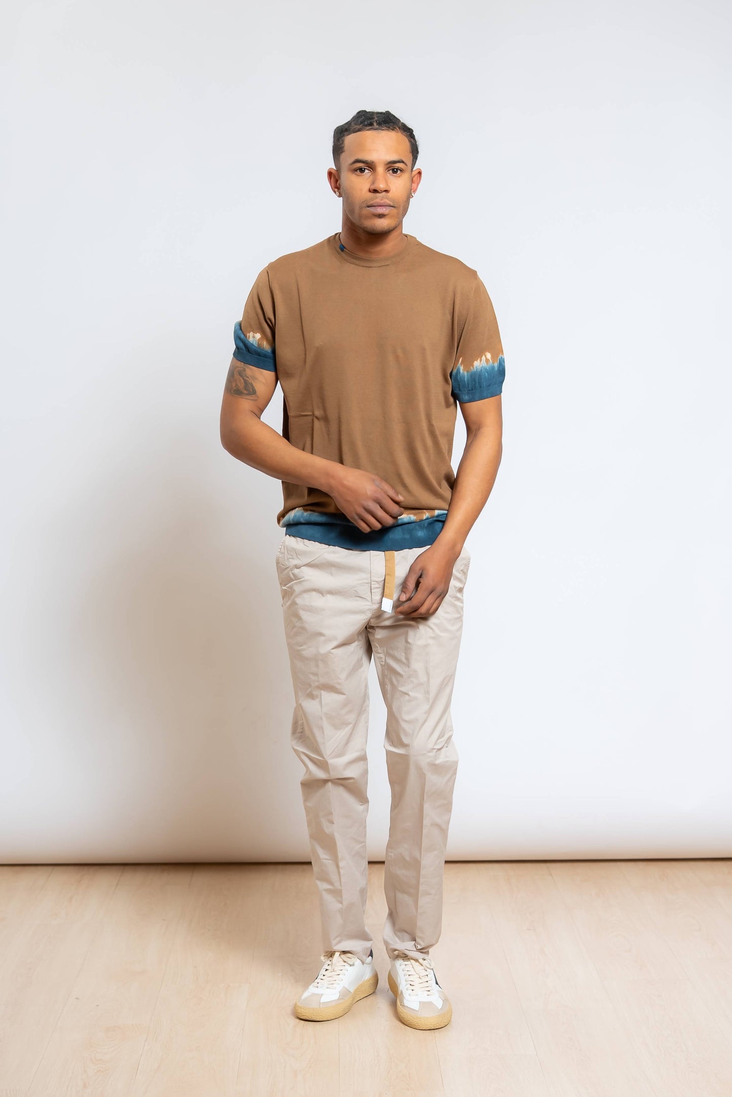 Pantalone Greg Tessuto Tecnico Beige Chiaro