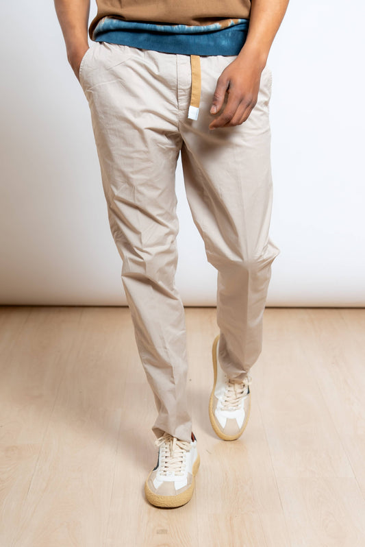 Pantalone Greg Tessuto Tecnico Beige Chiaro