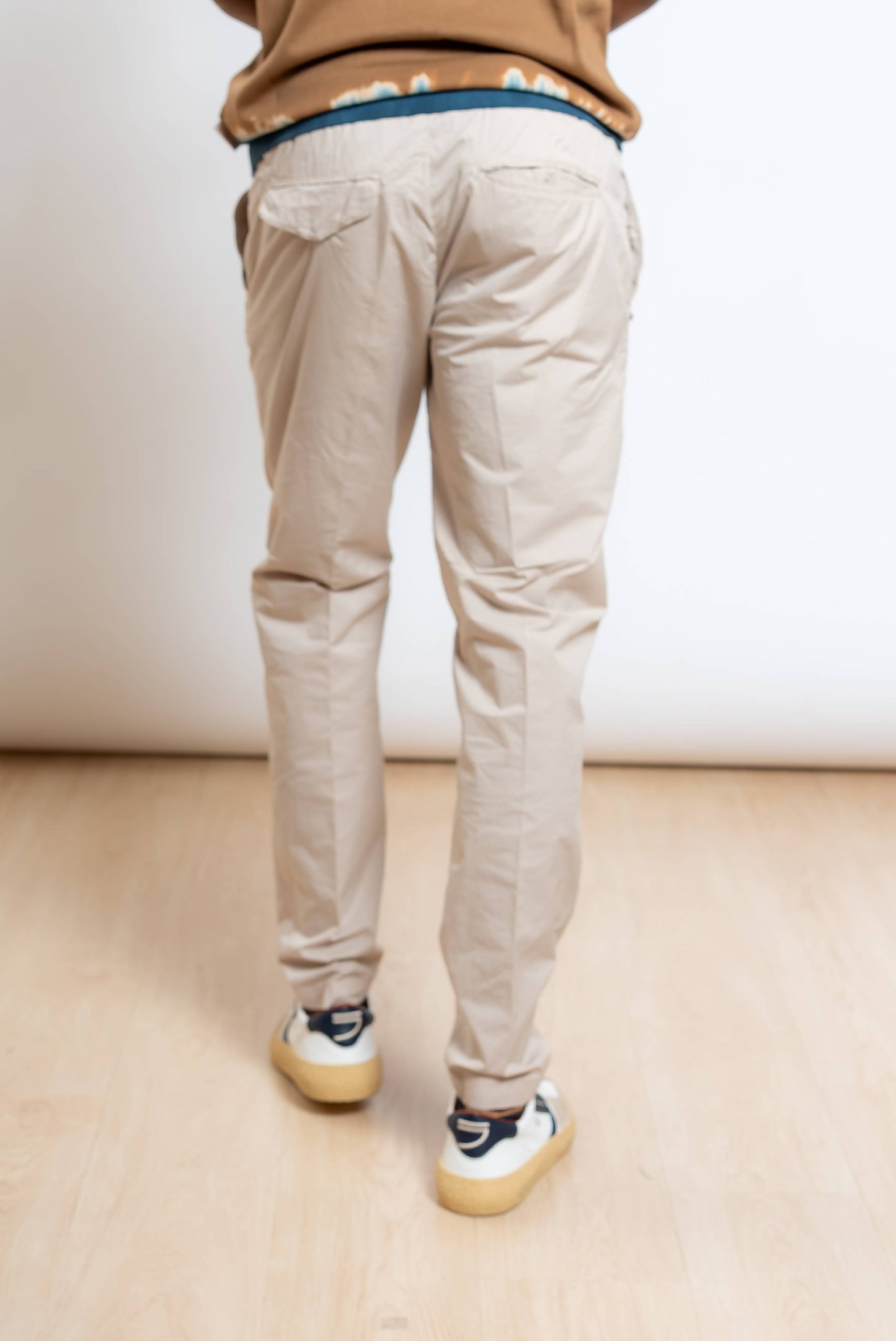 Pantalone Greg Tessuto Tecnico Beige Chiaro