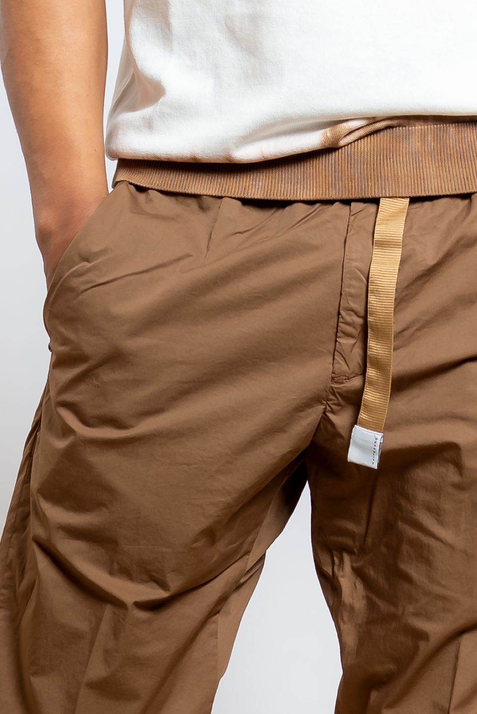 Pantalone Greg in Cotone Stretch Marrone