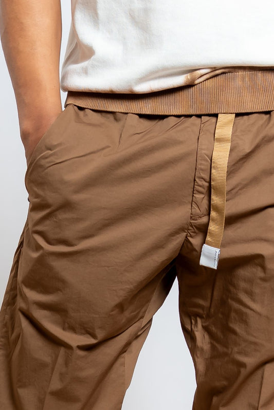 Pantalone Greg in Cotone Stretch Marrone
