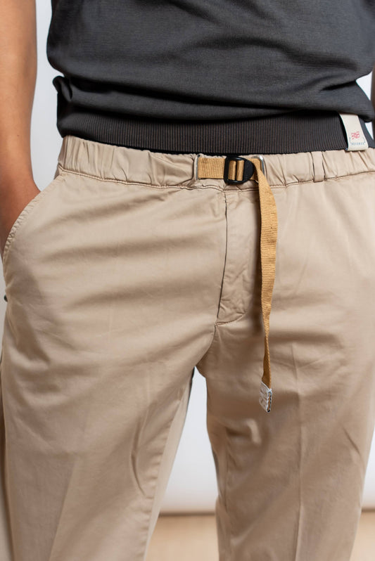 Pantalone Greg in Cotone Stretch Beige