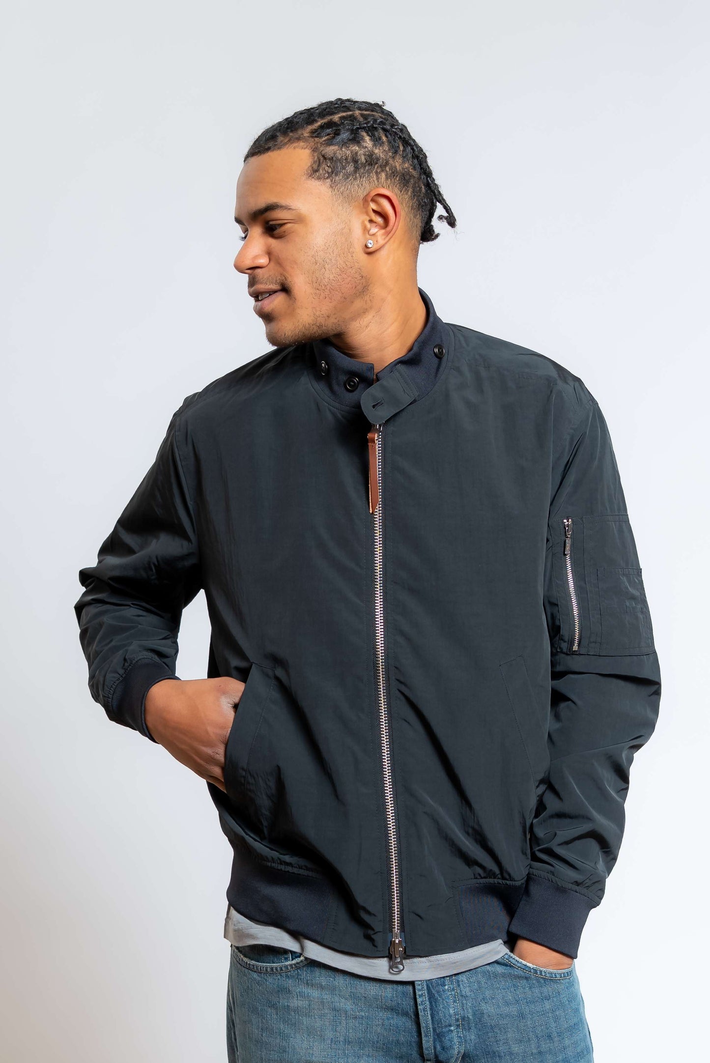 Giacca Bomber Fenton Casual Nero