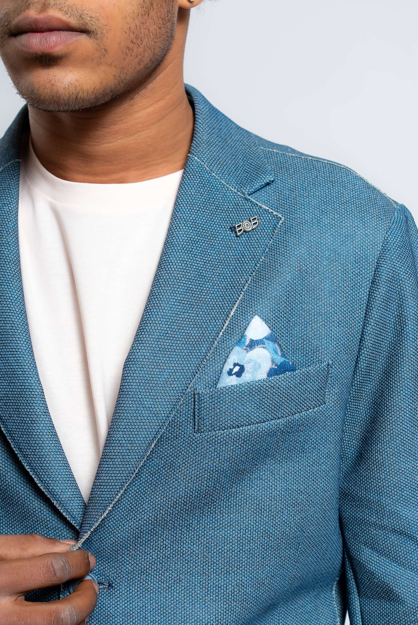 Giacca Picky in Tessuto Stampato Blu