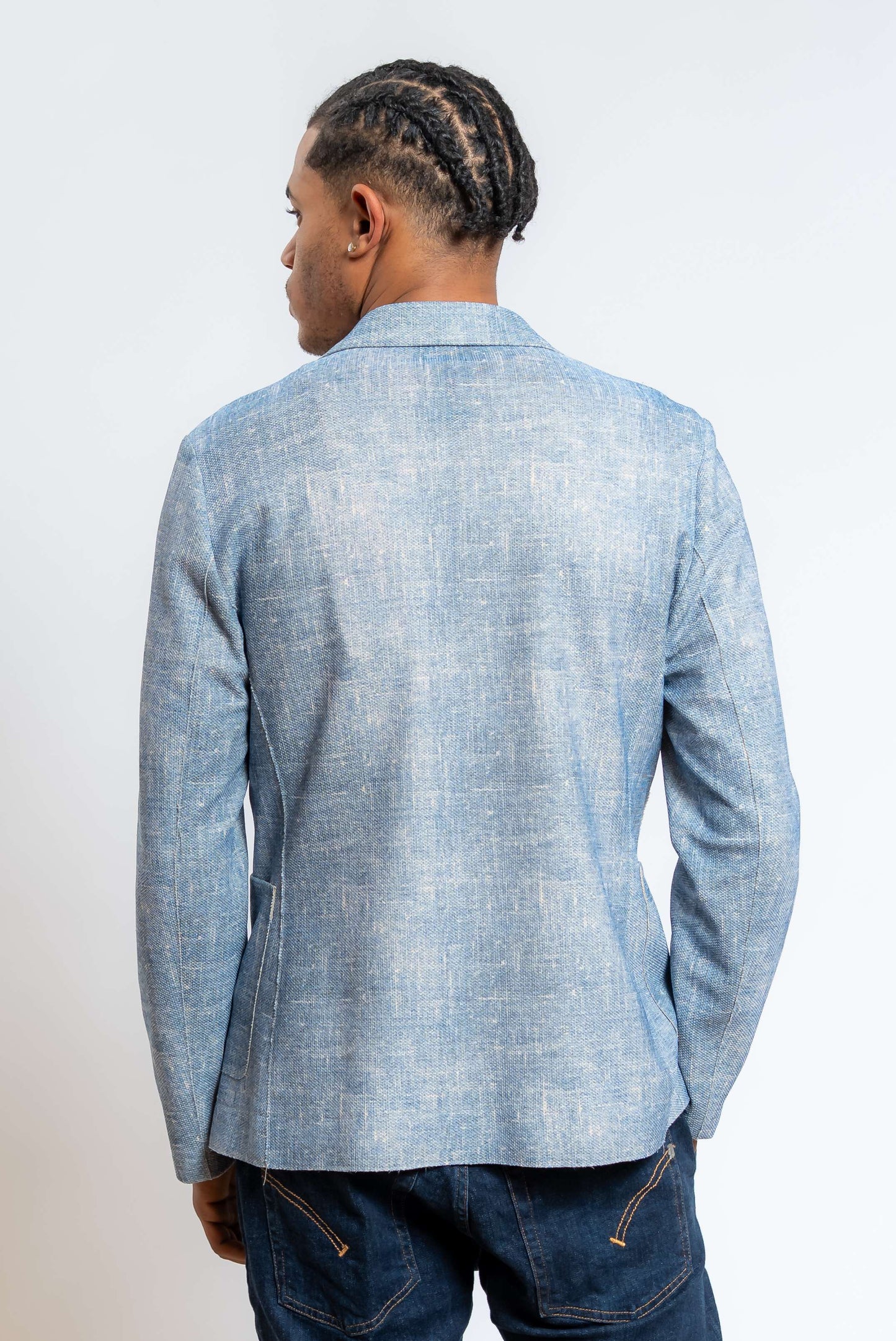 Giacca Picky in Tessuto Stampato Celeste