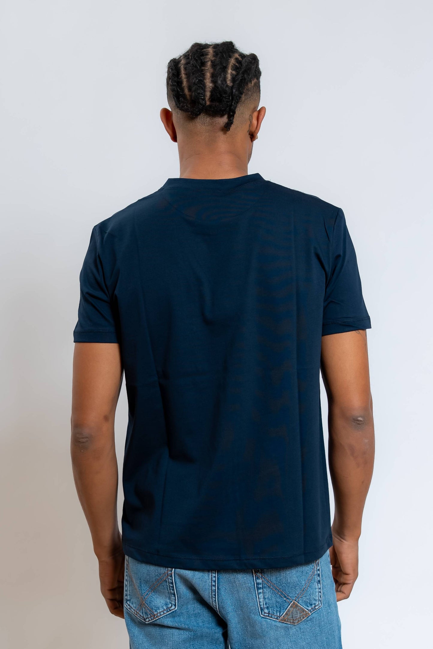 T-shirt Pocket Blu con Taschino Fantasia