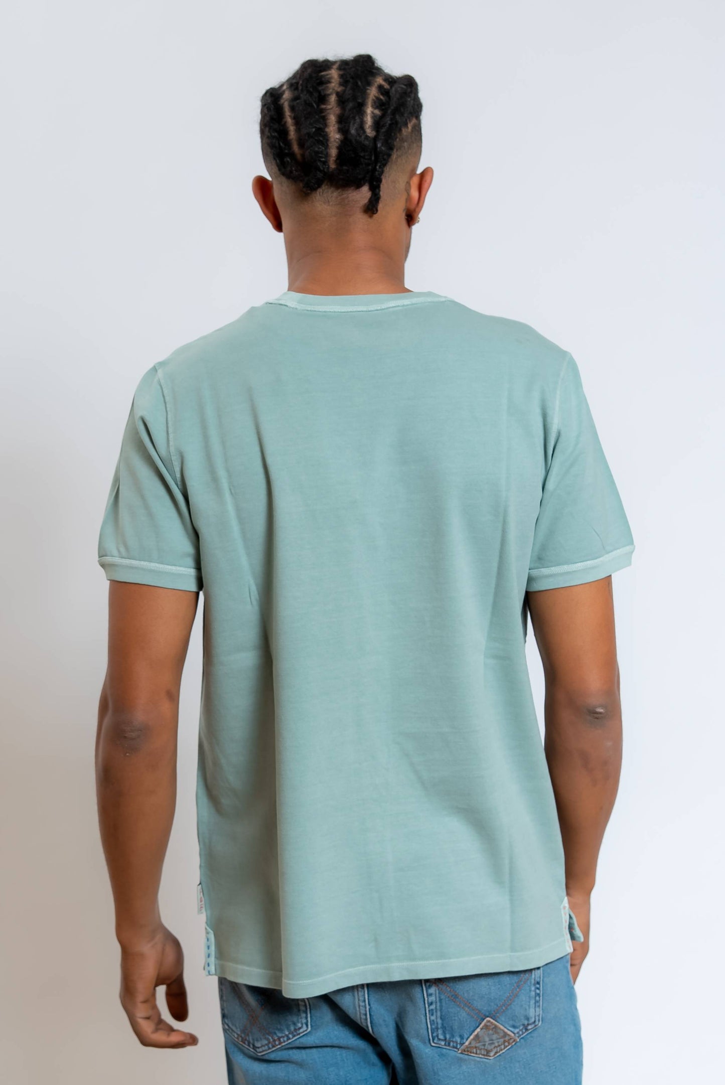 T-shirt Disk/T Verde con Taschino