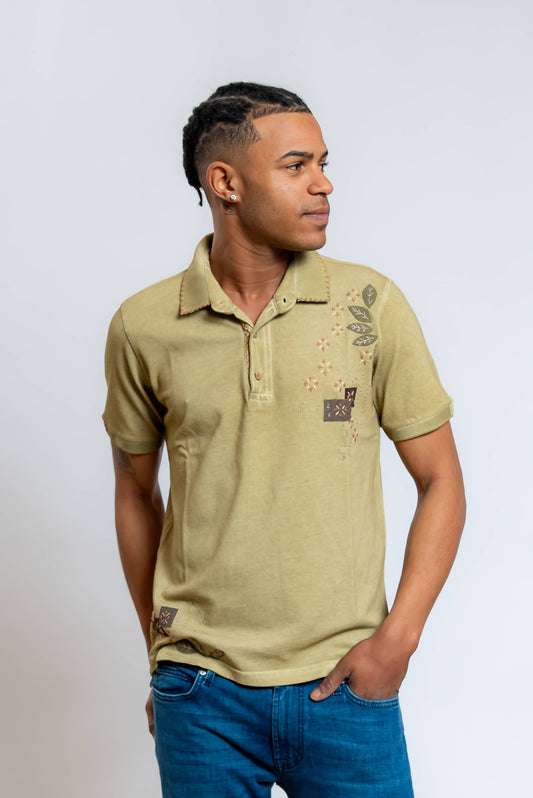 Polo Ricky Verde con Ricami