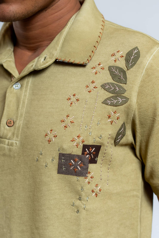 Polo Ricky Verde con Ricami