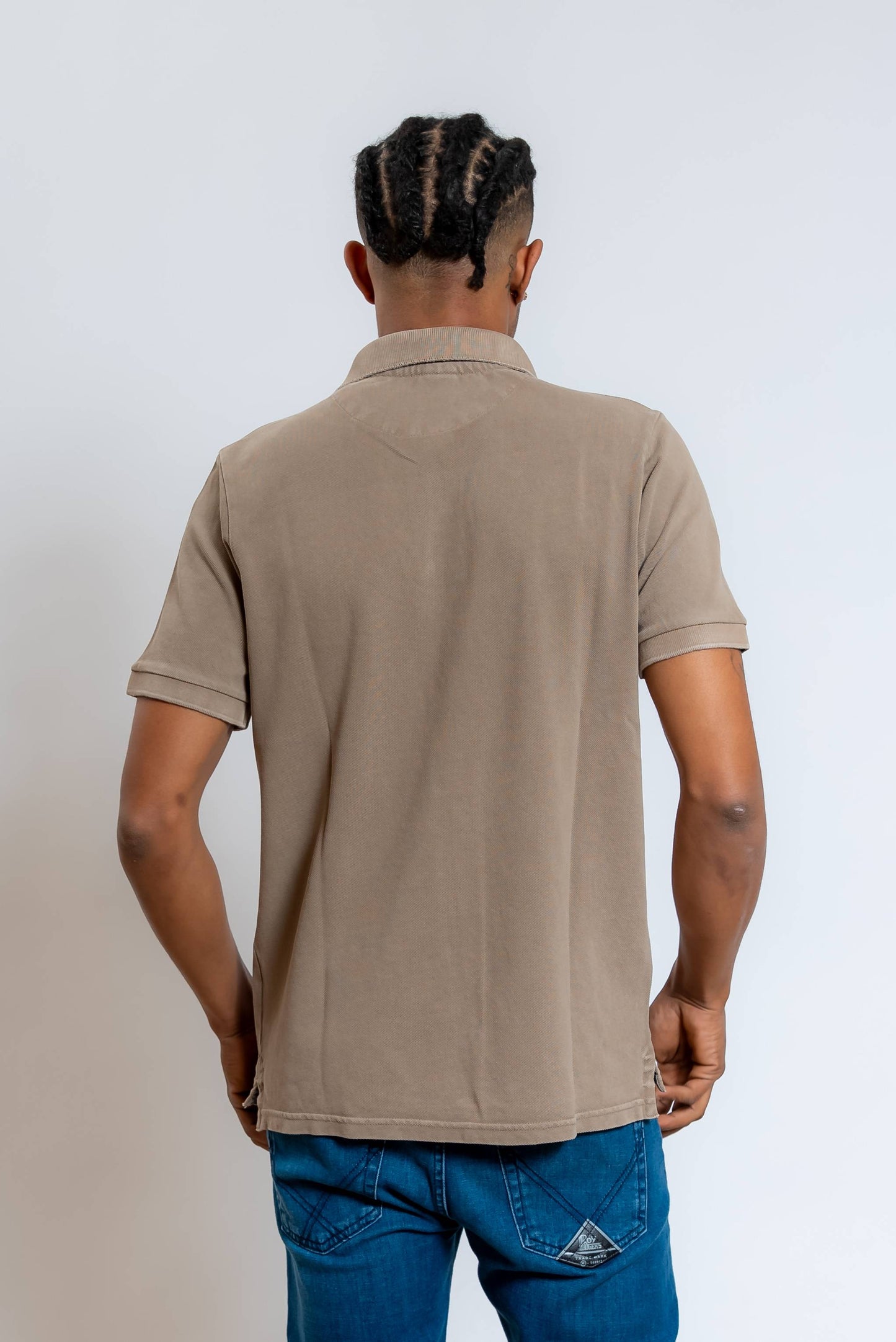 Polo Bliss in Piquet Beige con Logo