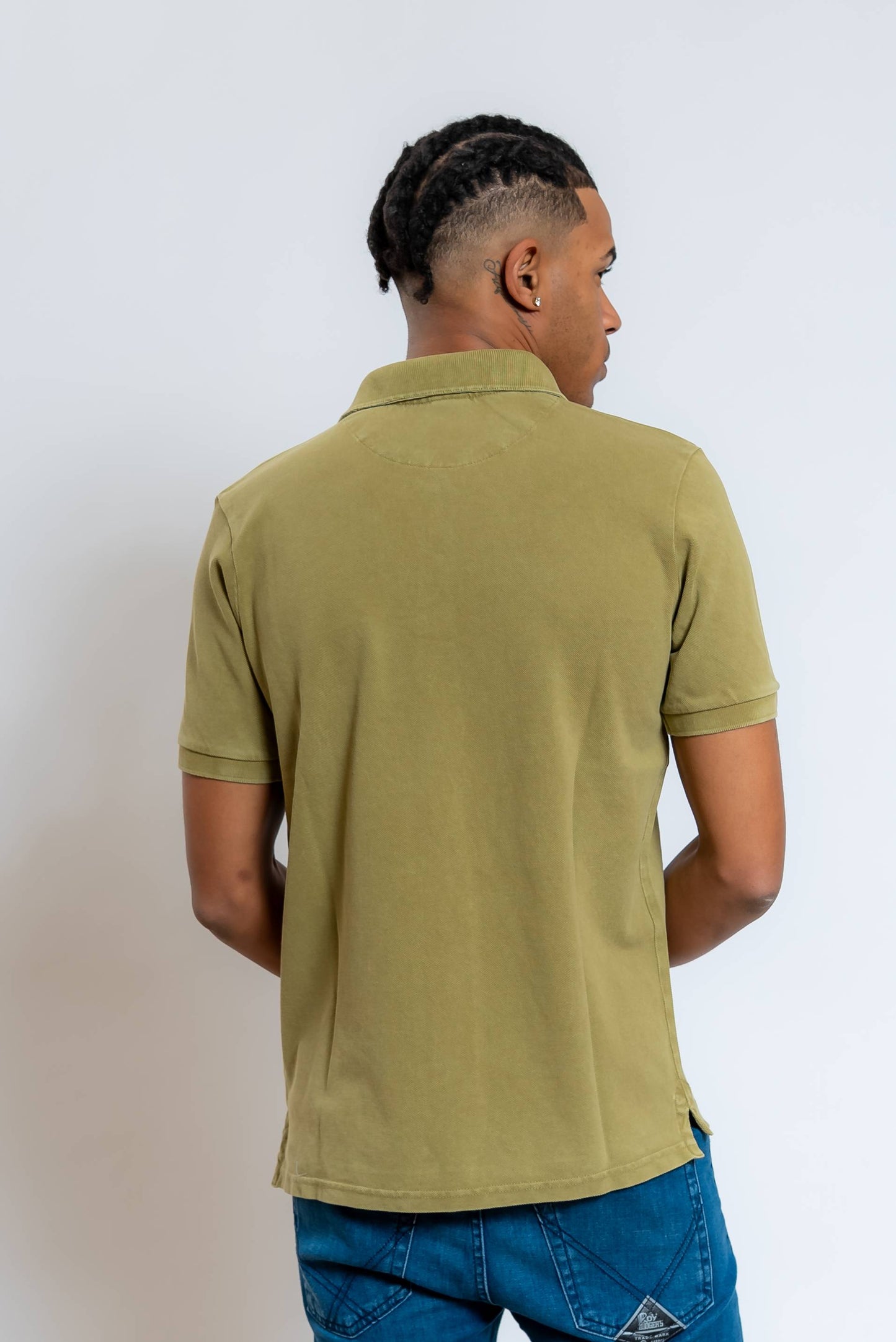 Polo Bliss in Piquet Verde con Logo