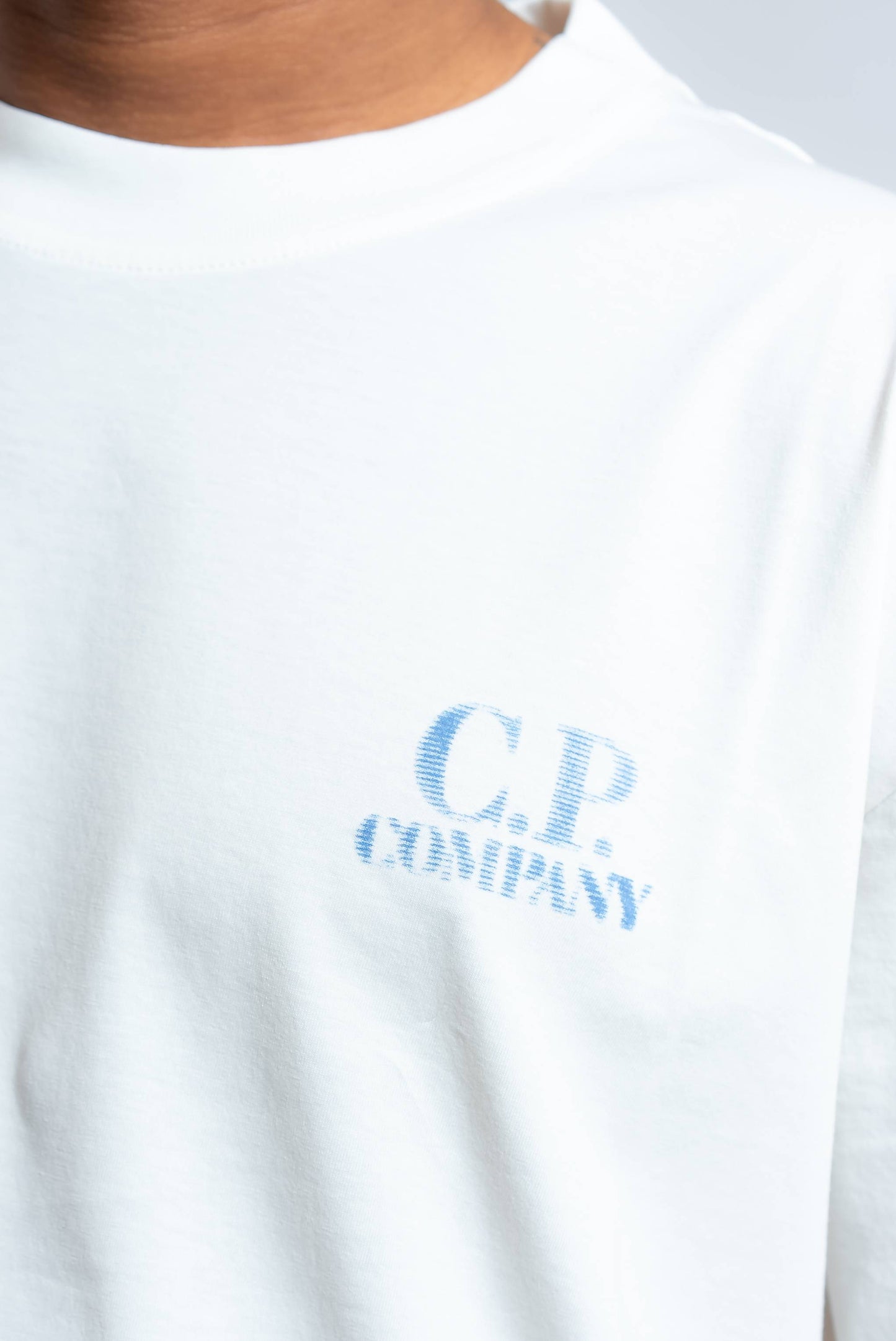 T-shirt Bianca con Logo Sailor Stampato