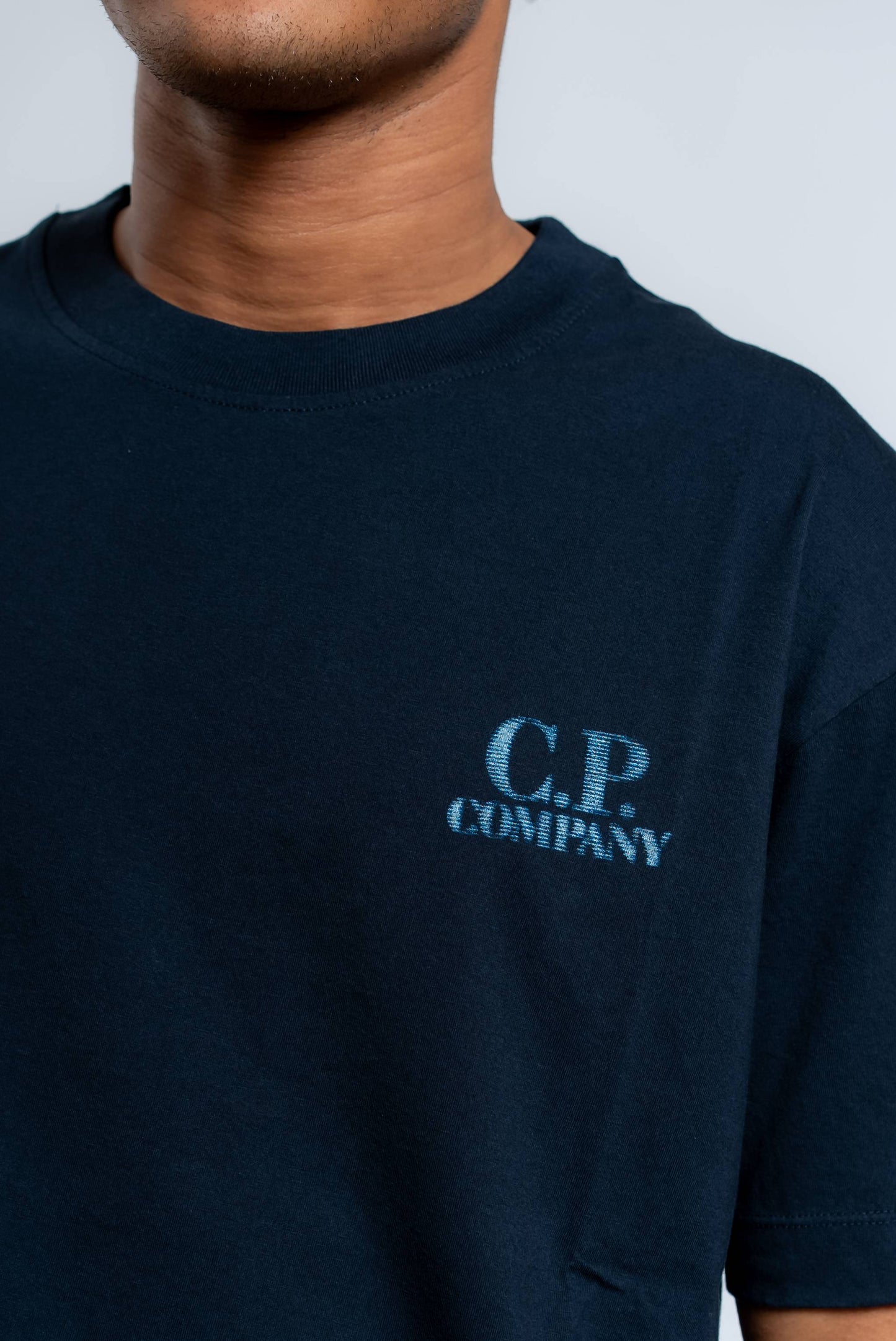 T-shirt Blu con Logo Sailor Stampato