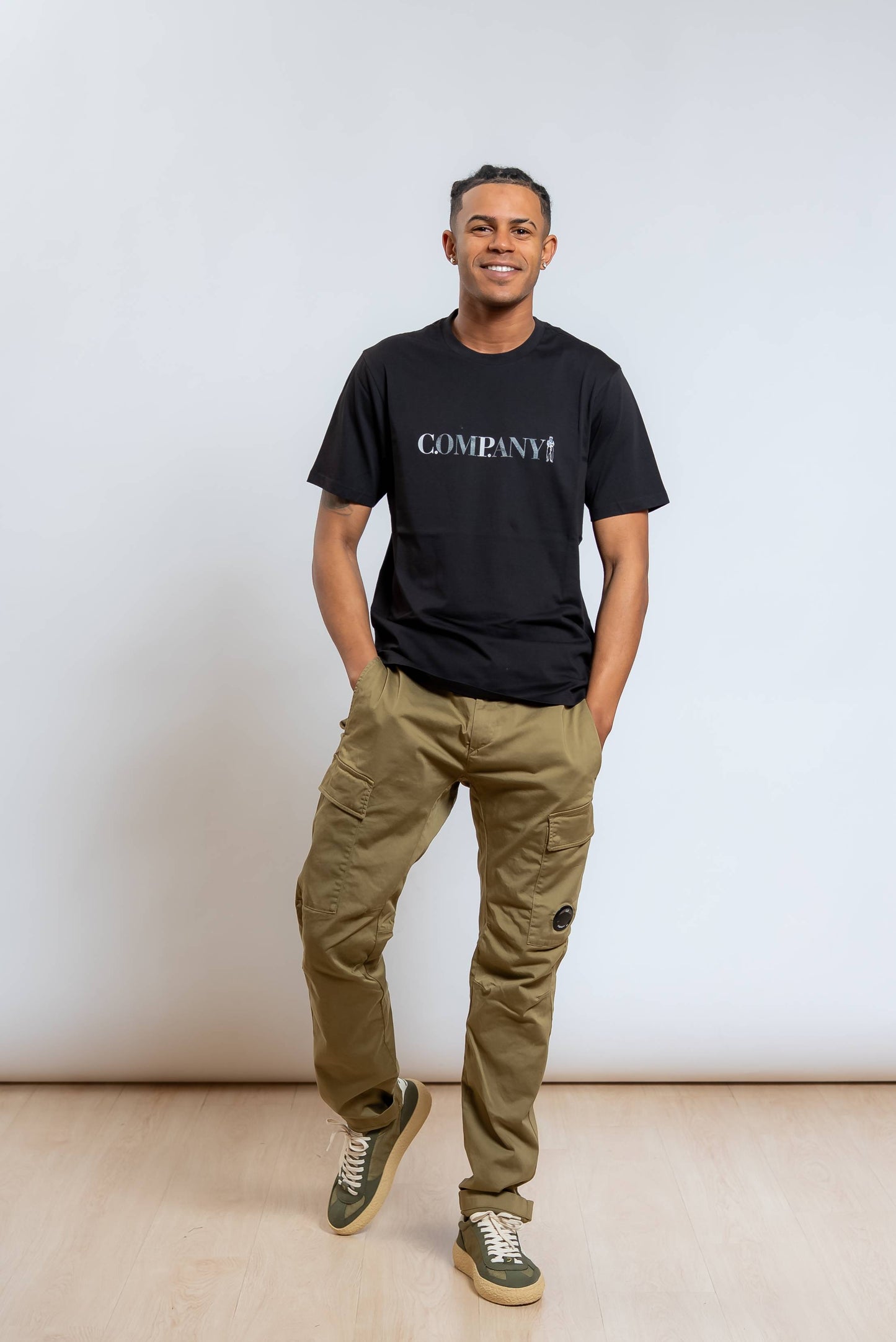 T-shirt Chest Logo Nera