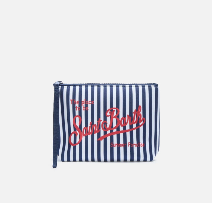 Pochette Aline a Righe Blu e Bianche