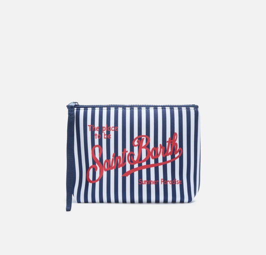 Pochette Aline a Righe Blu e Bianche