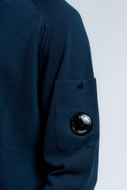 Maglia Blu in Crepe di Cotone