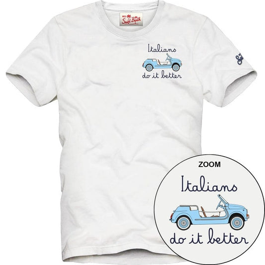 T-shirt Italians do it Better Bianca