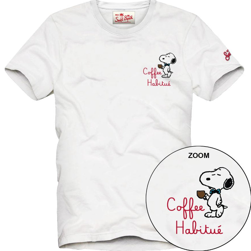 T-shirt Coffe Habitue Bianca