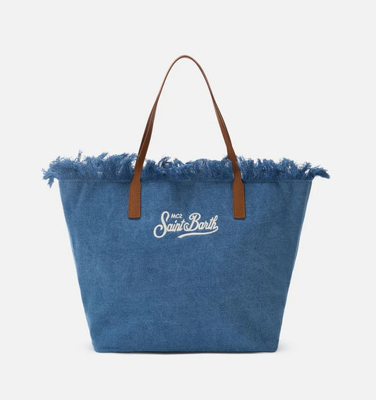 Borsa City Regular in Denim Blu