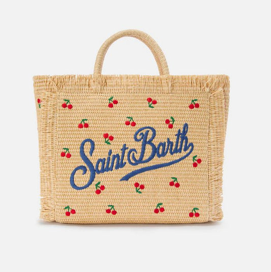 Borsa Colette in Paglia con Ciliegie
