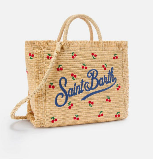 Borsa Colette in Paglia con Ciliegie