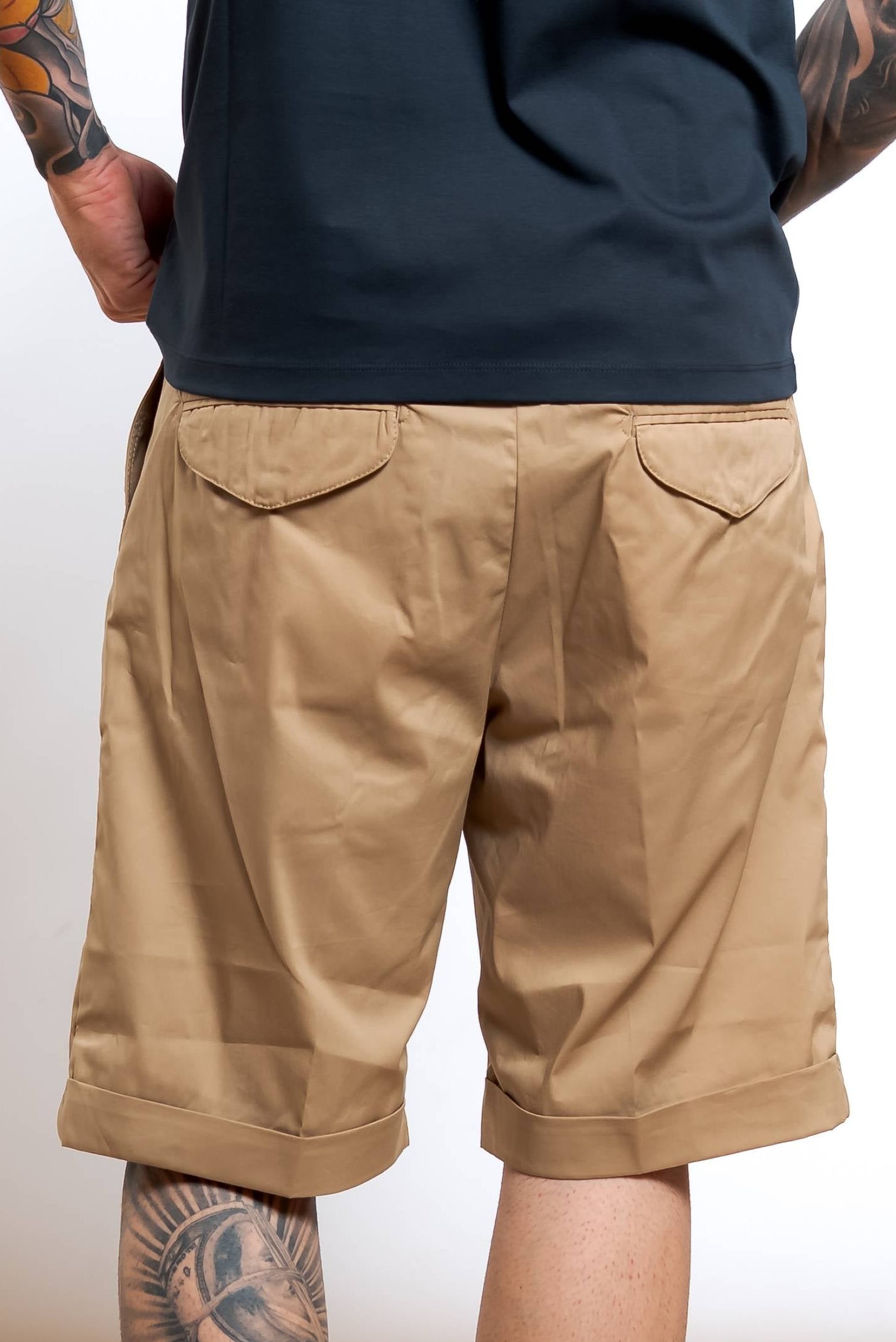 Bermuda in Cotone Beige