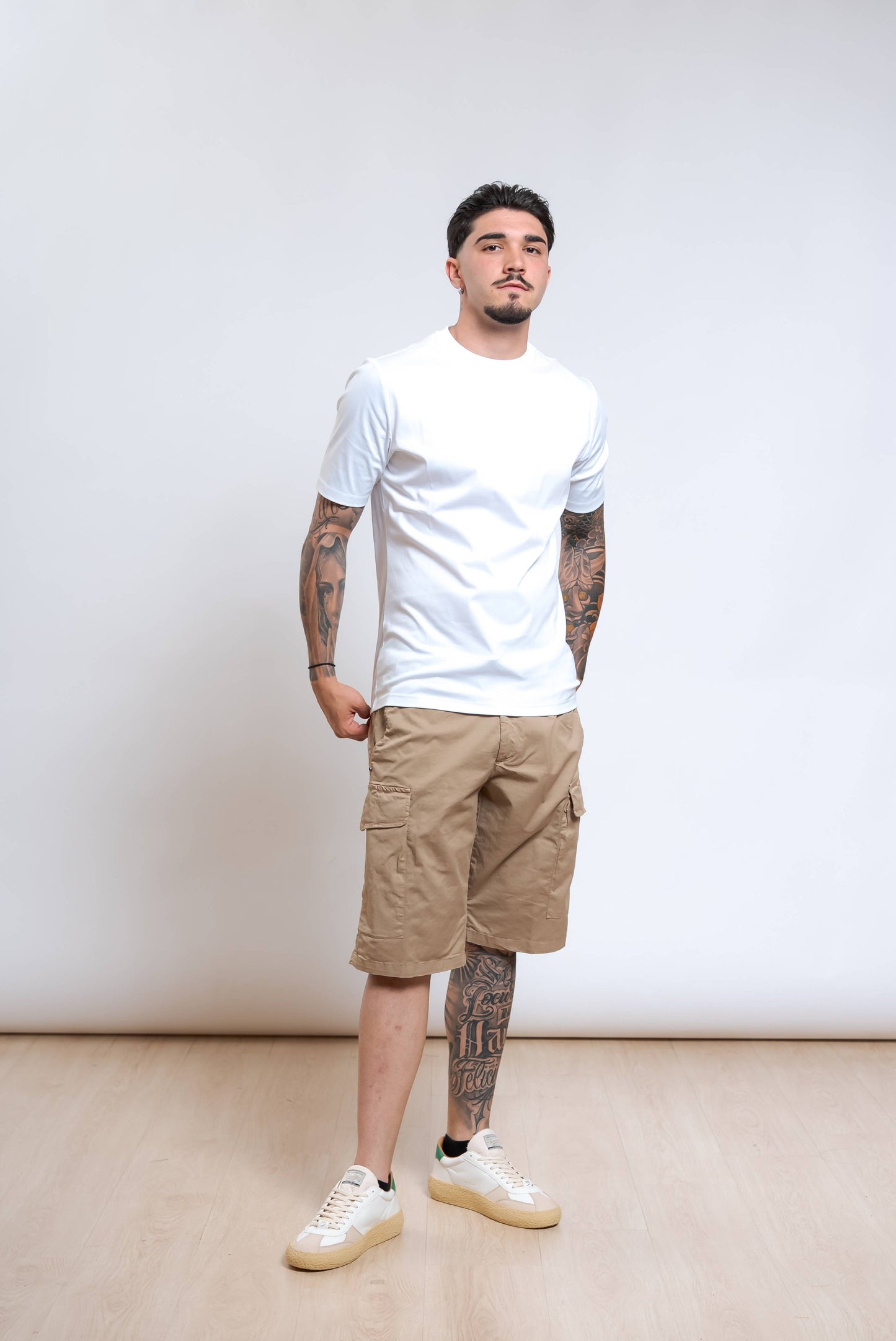 Bermuda Kurt in Cotone Beige