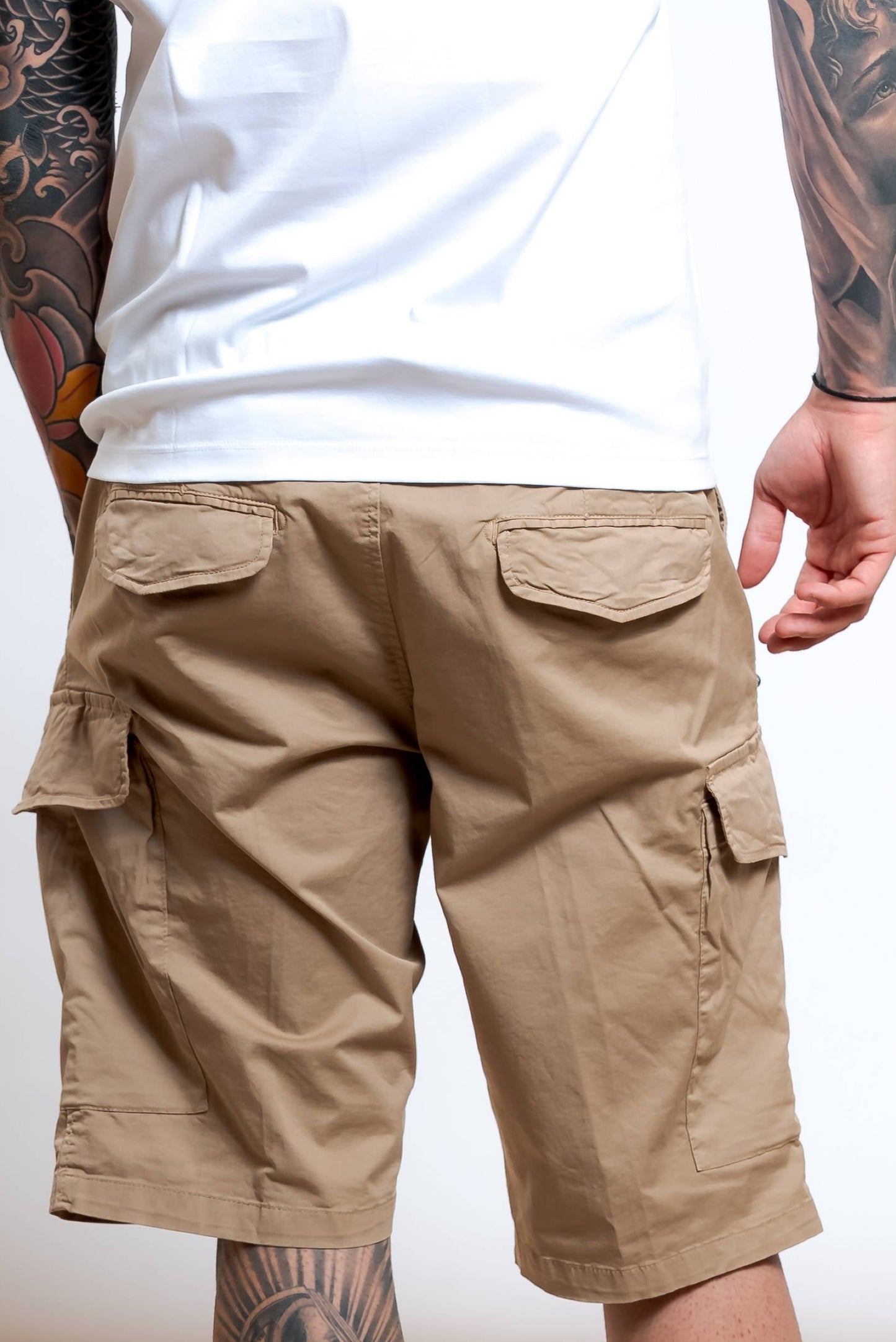 Bermuda Kurt in Cotone Beige