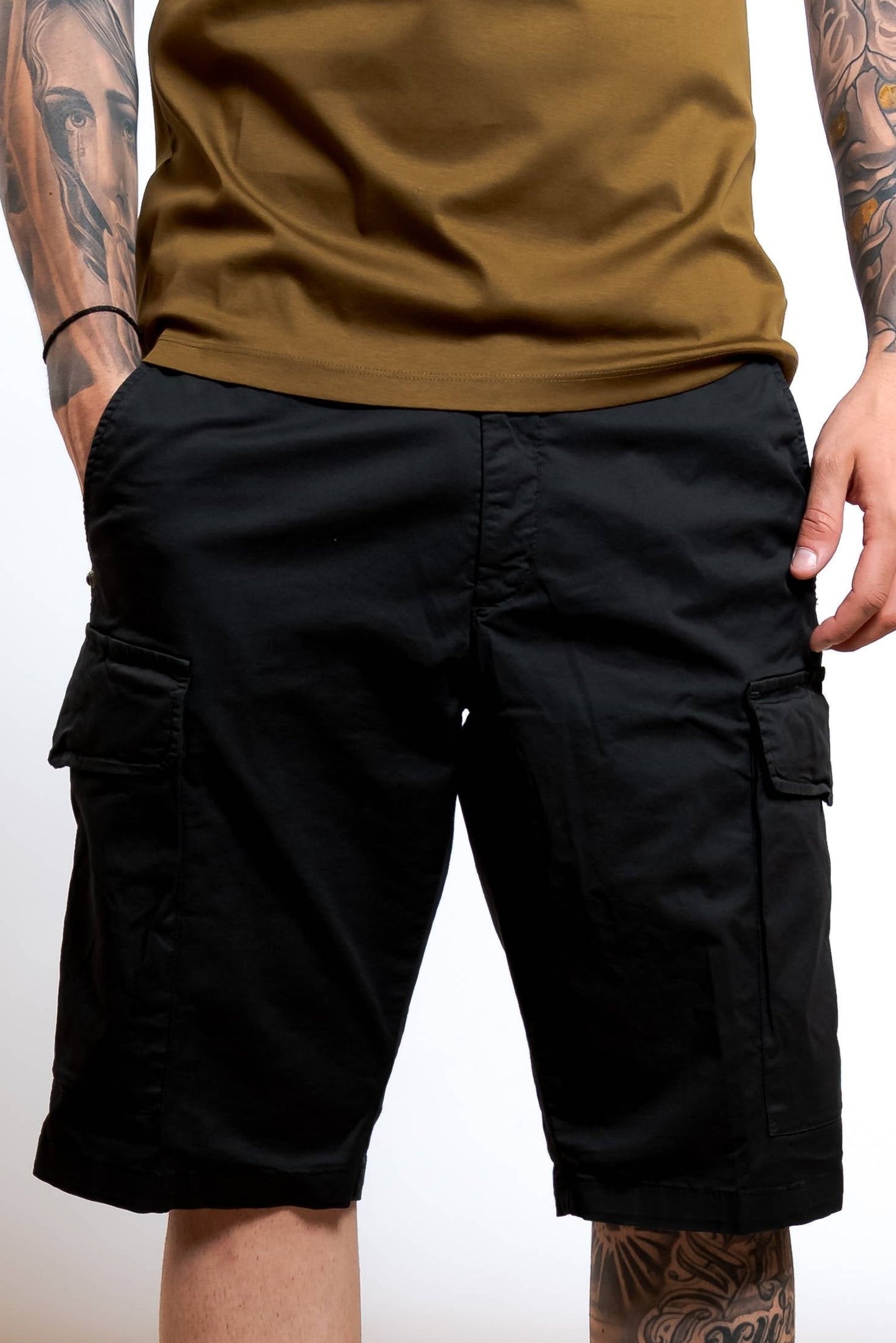 Bermuda Kurt in Cotone Nero