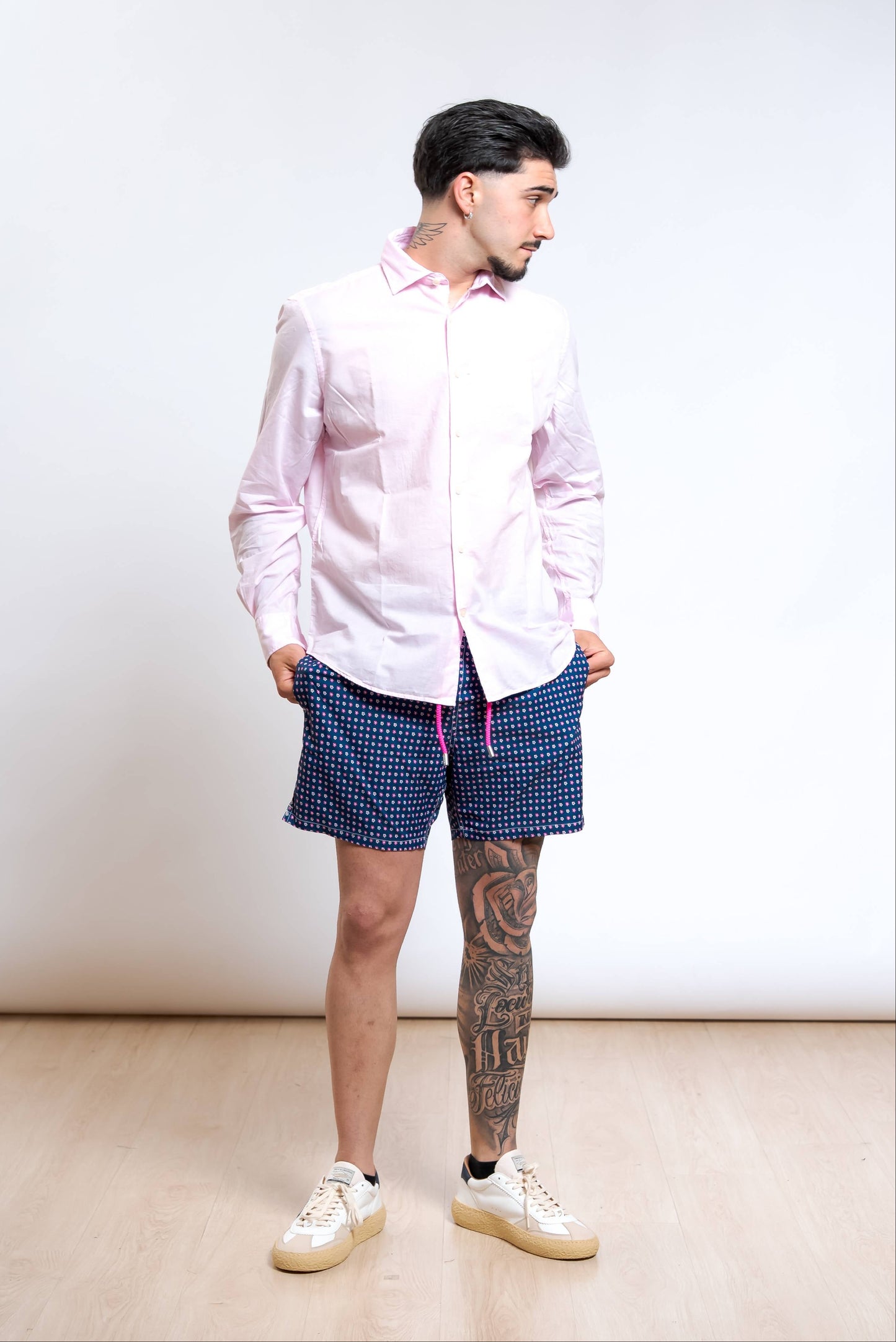 Camicia St. Barth in Cotone Rosa