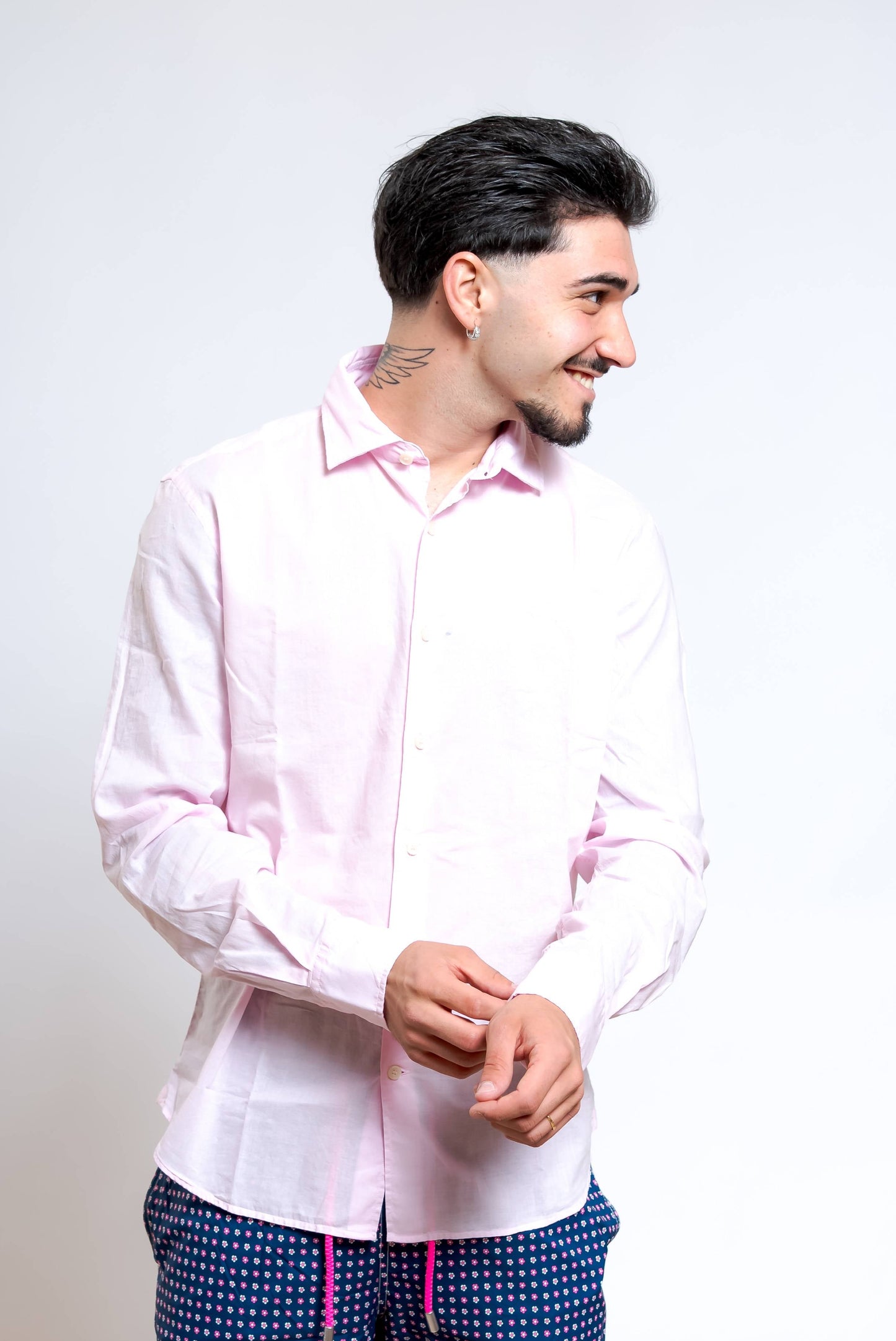 Camicia St. Barth in Cotone Rosa