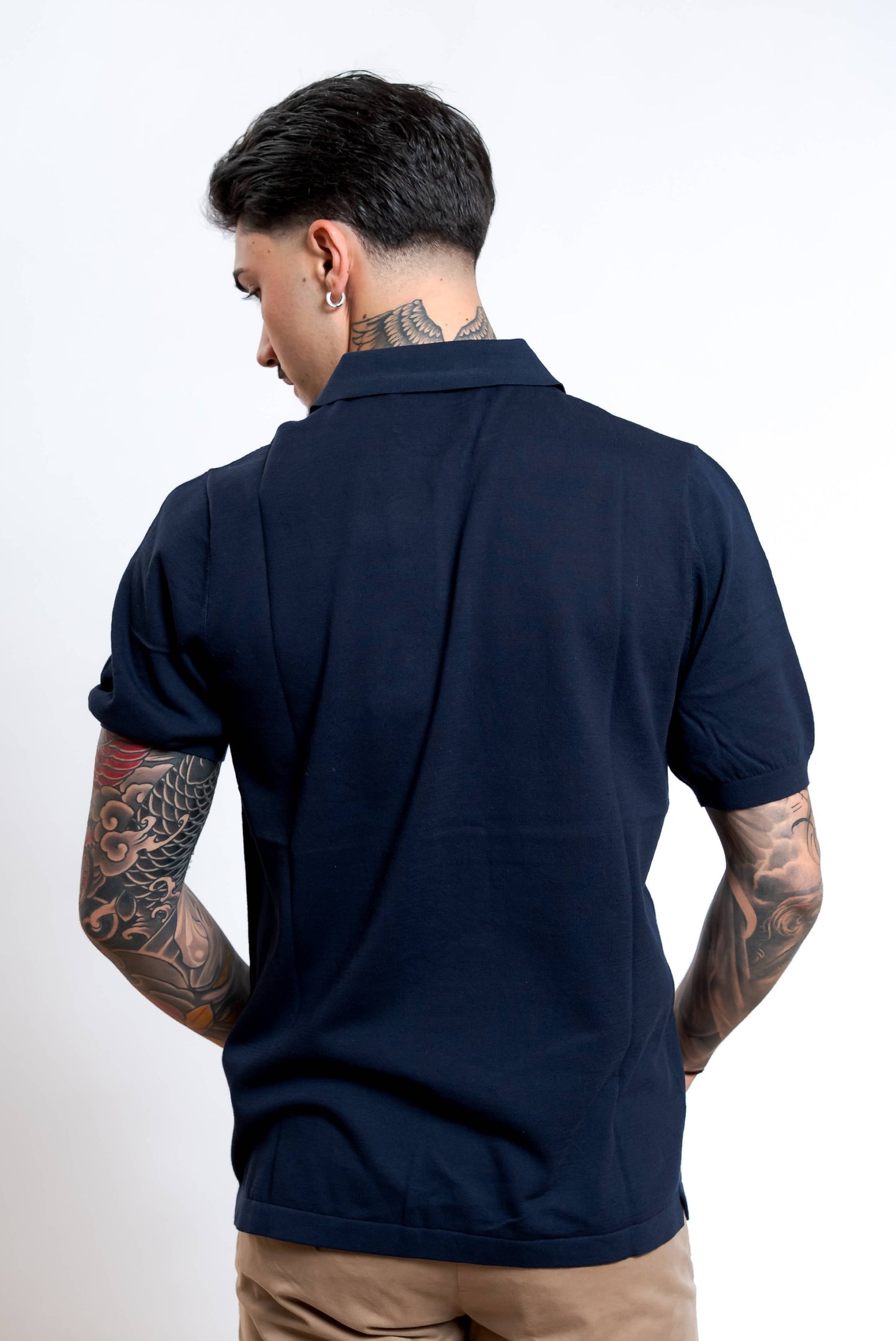 Polo Sloan in Cotone Blu