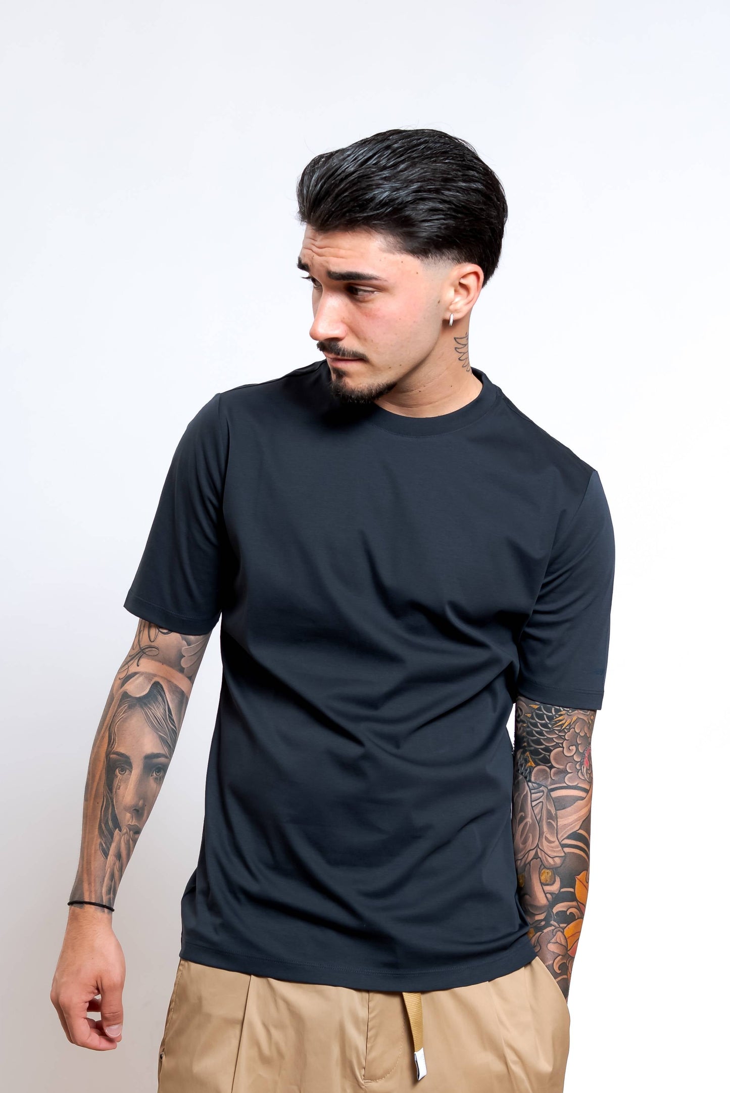 T-shirt in Cotone Blu
