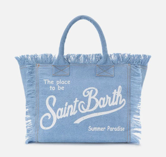 Borsa Vanity Regular in Denim Chiaro