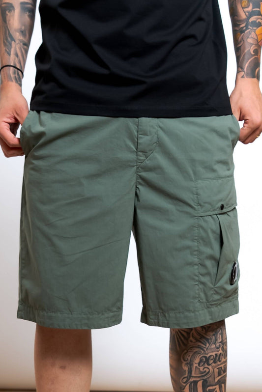Bermuda 50 Fili Stretch in Cotone Verde