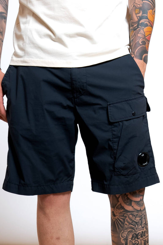 Bermuda 50 Fili Stretch in Cotone Blu