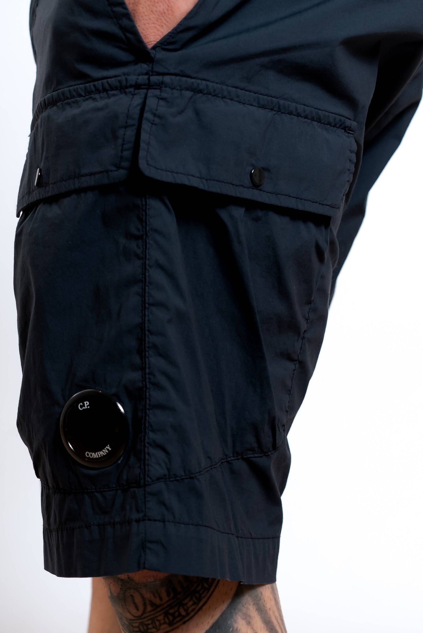 Bermuda 50 Fili Stretch in Cotone Blu