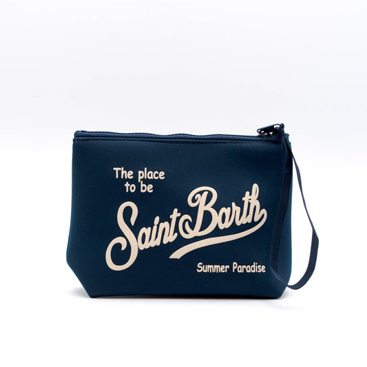 Pochette Aline in Neoprene Blu
