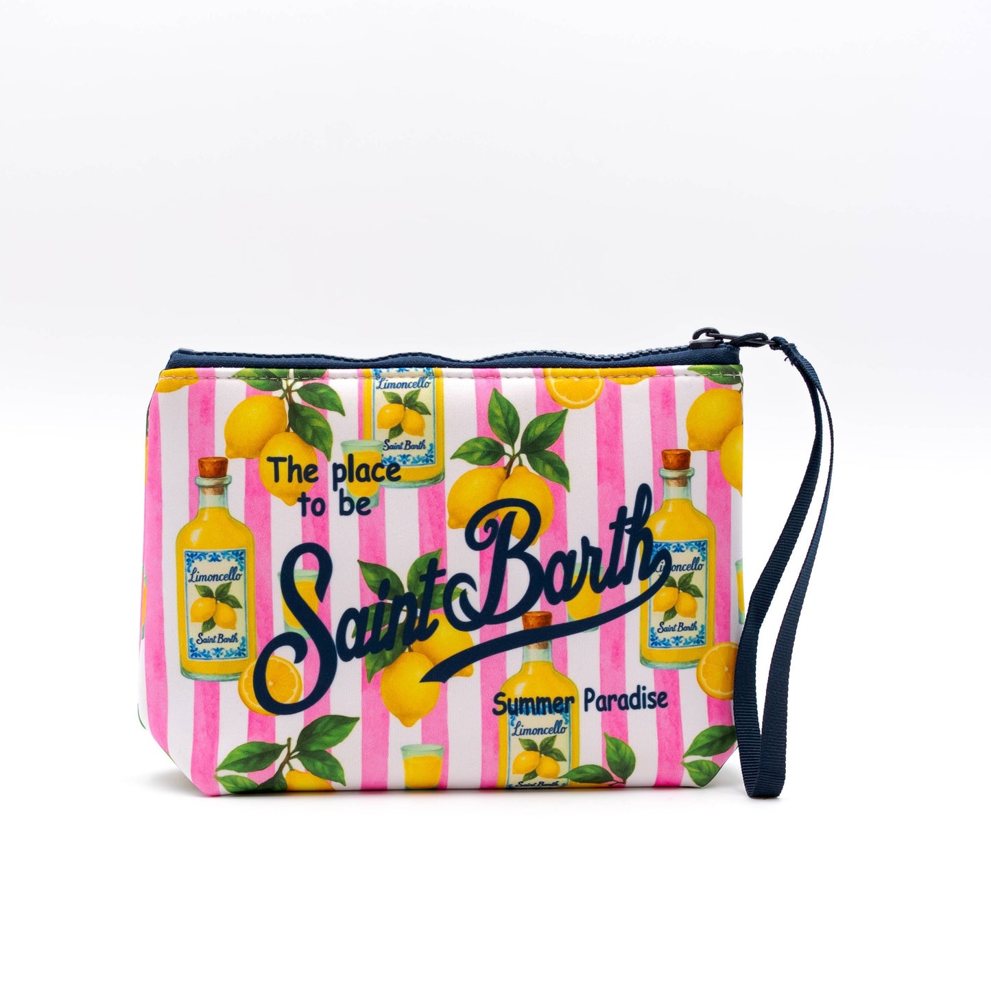 Pochette Aline Limoncello Stripes Rosa e Bianca