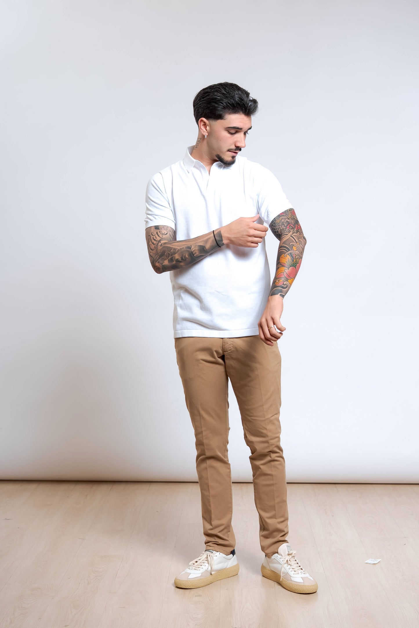 Pantaloni New Rolf in Cotone Beige
